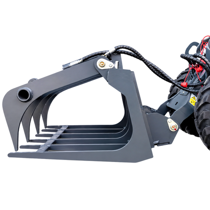 Hydraulic wood grab for skid steer loader - AGROX farm loade | GGM Tools