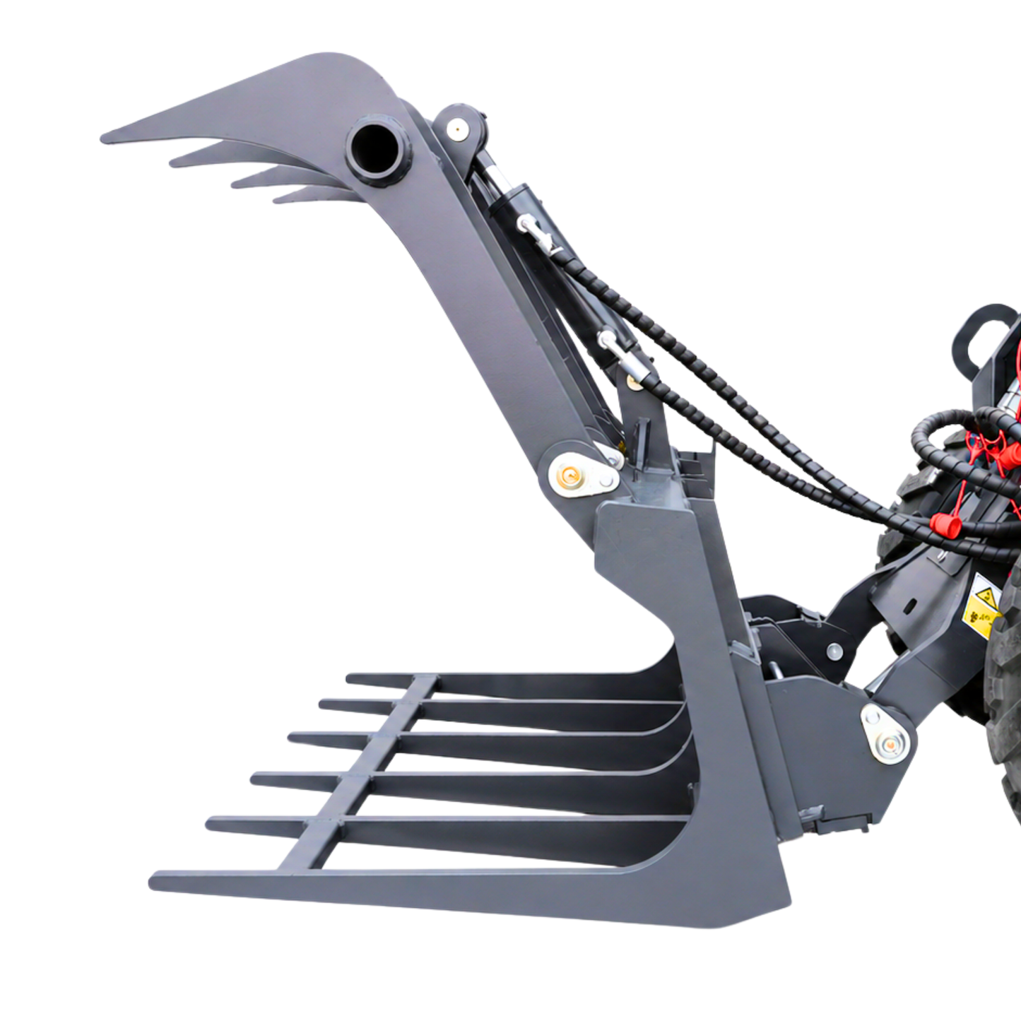 Hydraulic wood grab for skid steer loader - AGROX farm loade | GGM Tools
