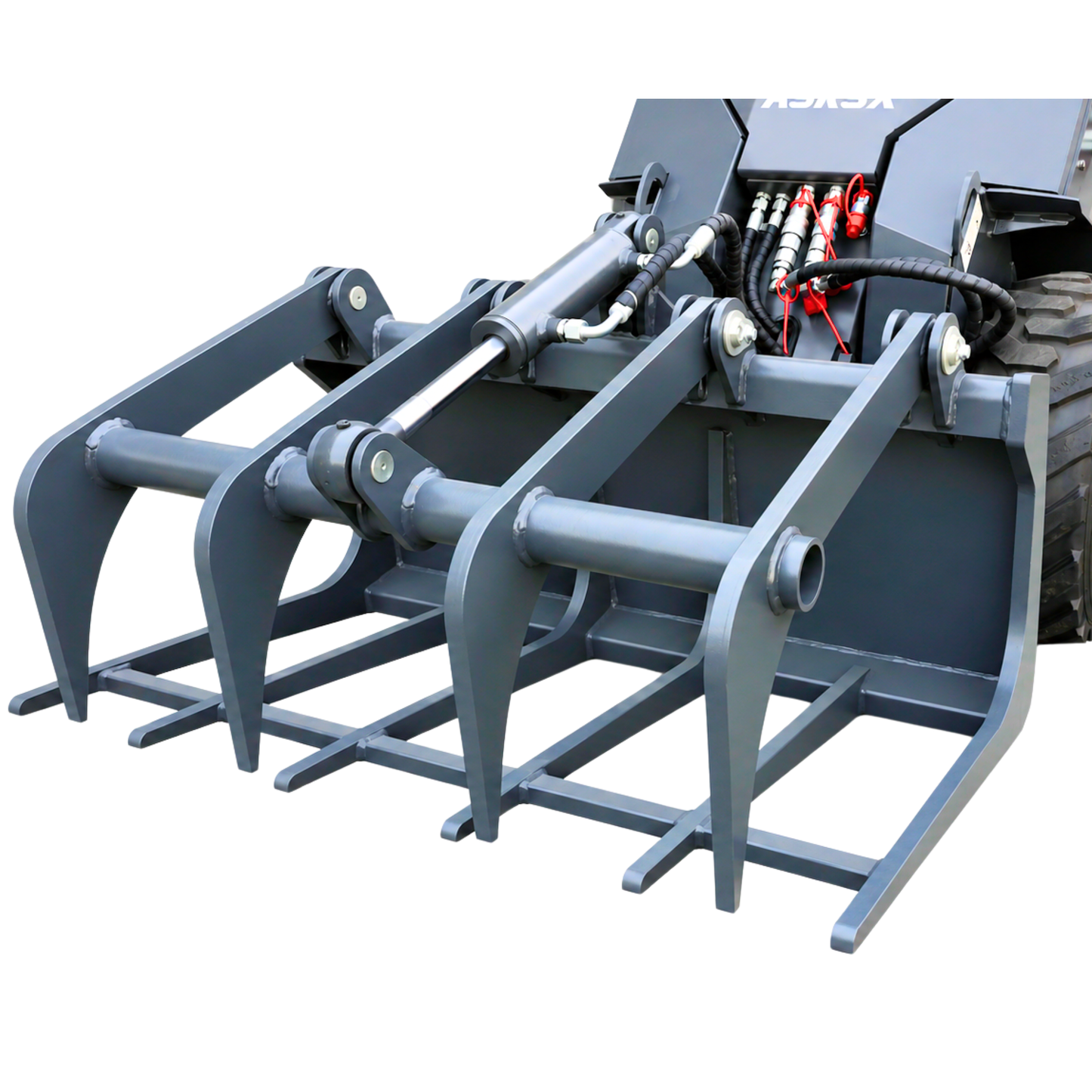 Hydraulic wood grab for skid steer loader - AGROX farm loade | GGM Tools