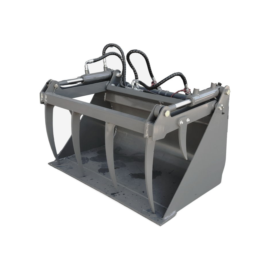 Grab bucket for yard loader - AGROX E-compact loader OX500E