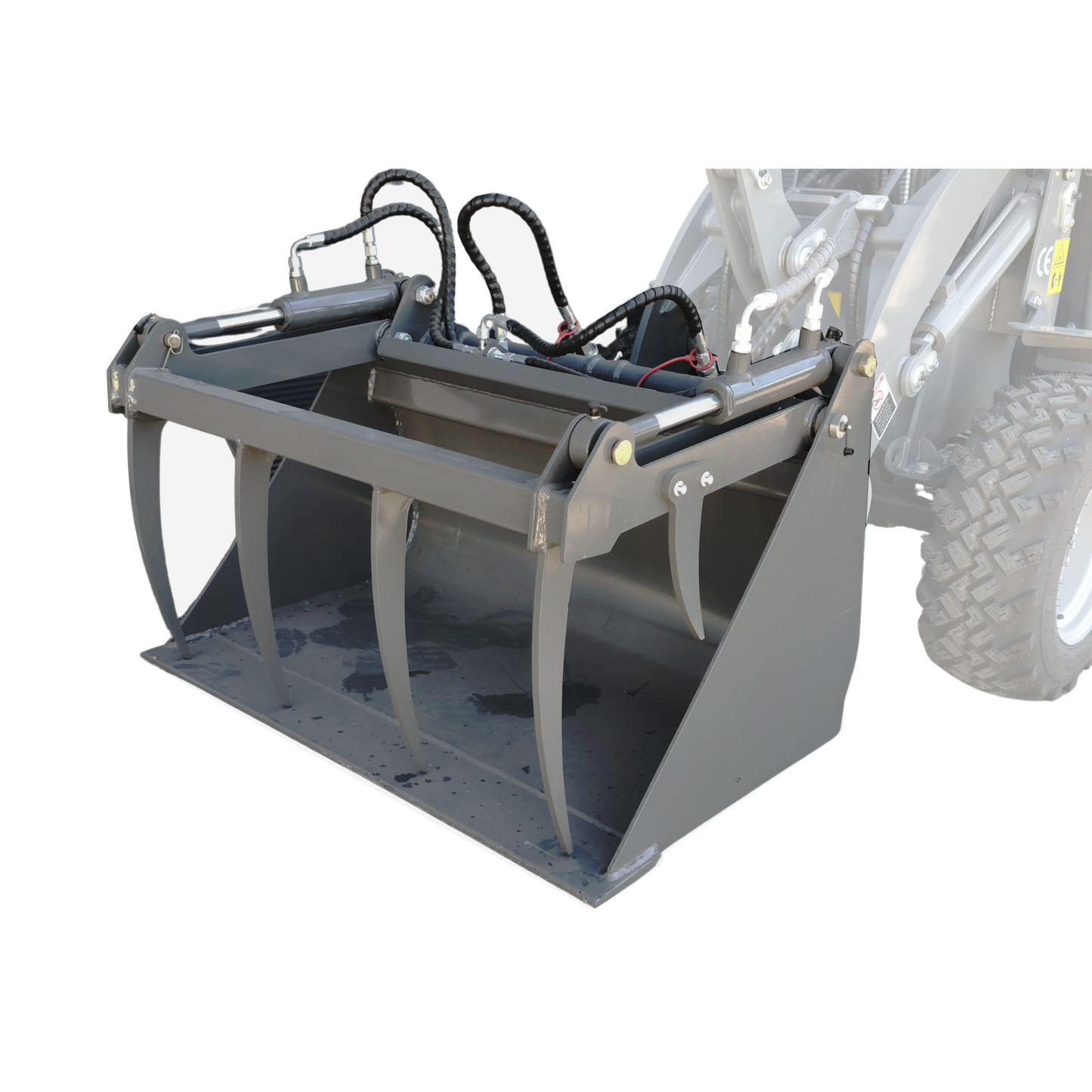 Grab bucket for yard loader - AGROX E-compact loader OX500E  | GGM Tools