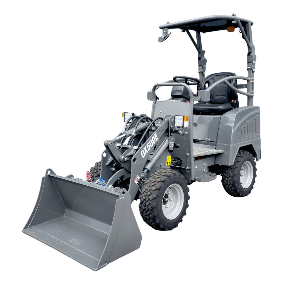 Elektro Hoflader 1.1 T - OX500E hydraulisch-elektrischer 150 A.h - 60V Lader - Hubkraft 550 kg | 1500W Allrad 4x4