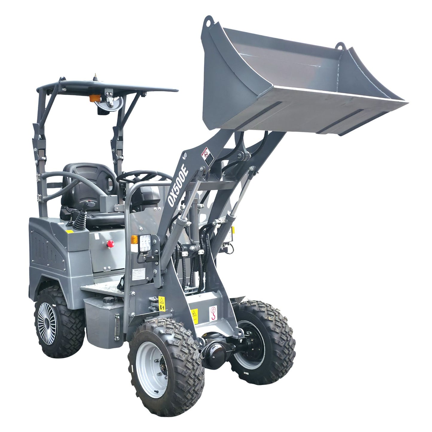 Elektro Hoflader 1.1 T - OX500E hydraulisch-elektrischer 150 A.h - 60V Lader - Hubkraft 550 kg | 1500W Allrad 4x4