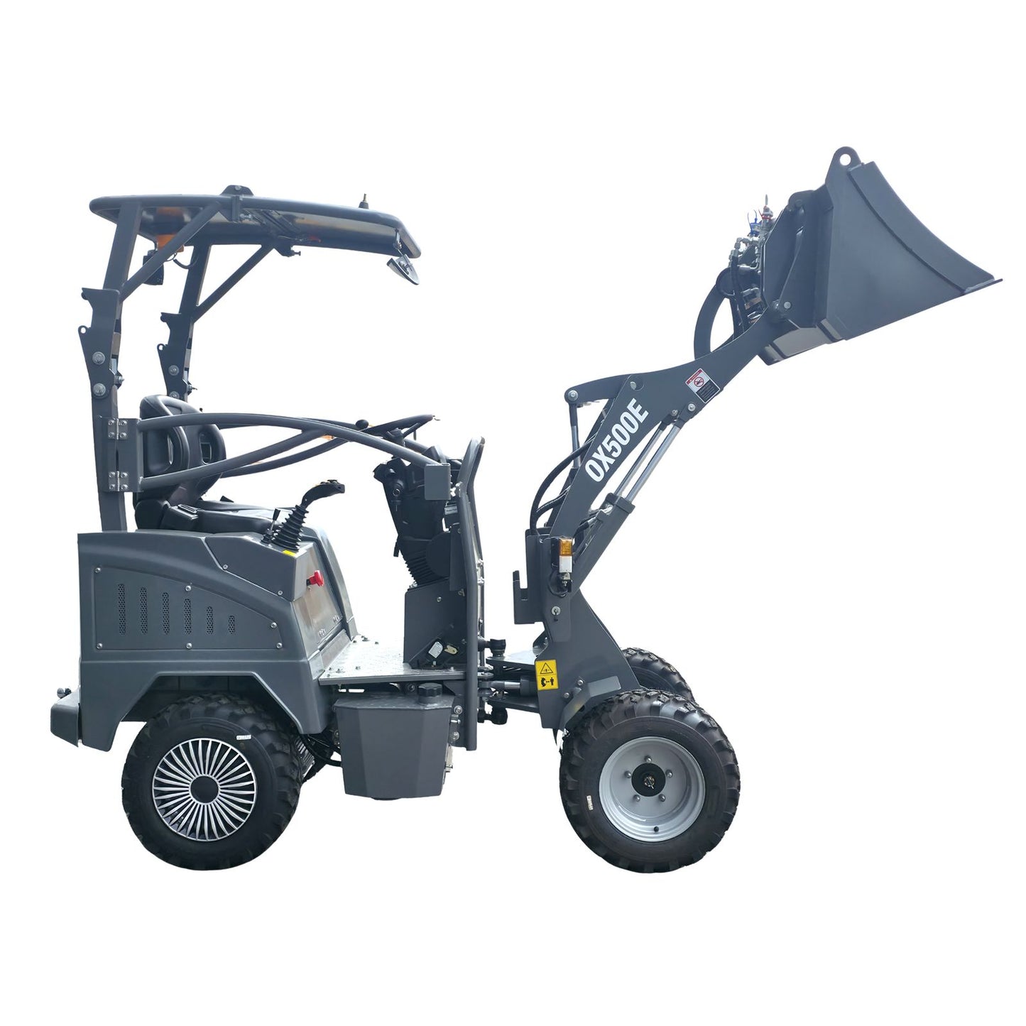 Elektro Hoflader 1.1 T - OX500E hydraulisch-elektrischer 150 A.h - 60V Lader - Hubkraft 550 kg | 1500W Allrad 4x4