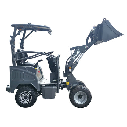 Elektro Hoflader 1.1 T - OX500E hydraulisch-elektrischer 150 A.h - 60V Lader - Hubkraft 550 kg | 1500W Allrad 4x4