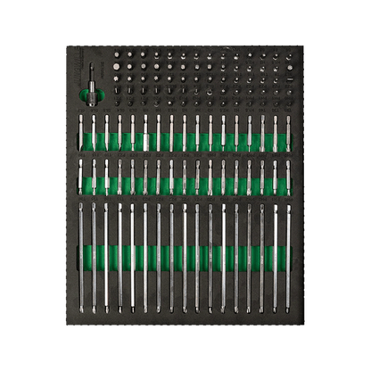 Jungwille Silverstone drawer with short and long bit set in foam insert