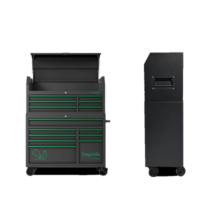 Jungwille Silverstone dimensions drawing showing cabinet with top chest and weight