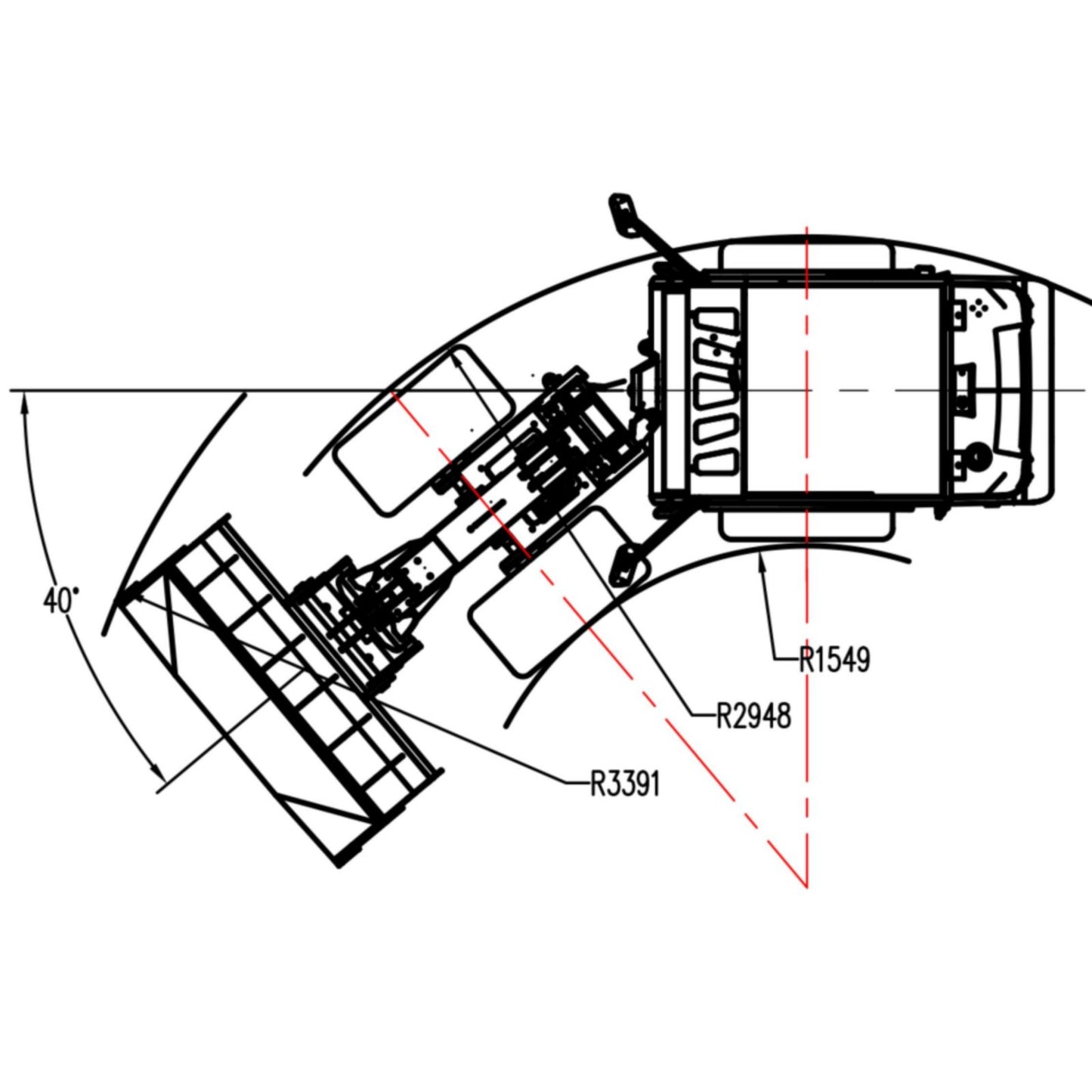 Diesel Hoflader 2.7 T - Teleskoplader 1500 kg Hubkraft | OX1090T - Kubota Motor 25 PS, Allrad 4x4