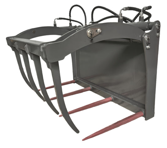 Krokodilgebiss Greifschaufel mit Zange – für Hoflader OX800E | 85 cm Öffnung