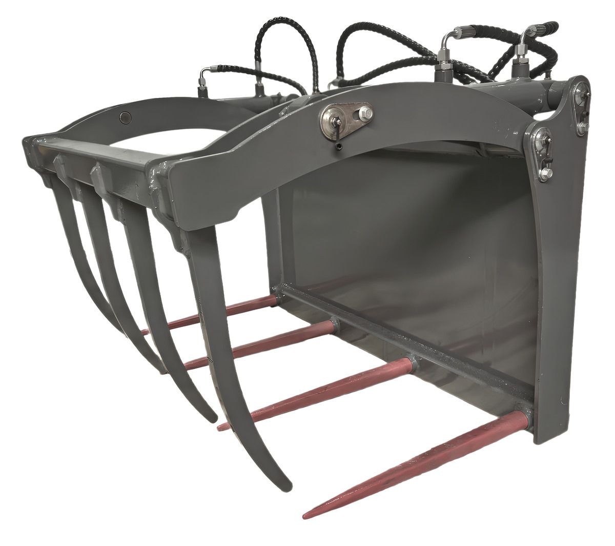 Krokodilgebiss Greifschaufel mit Zange – für Hoflader OX500E | 85 cm Öffnung