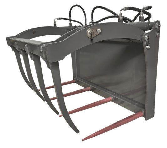 Krokodilgebiss Greifschaufel mit Zange – für Hoflader OX500E | 85 cm Öffnung