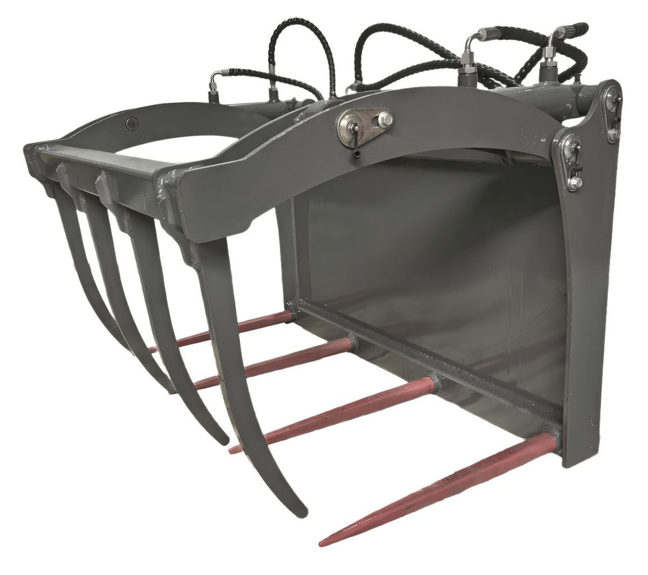 Krokodilgebiss Greifschaufel mit Zange – für Hoflader OX500E | 85 cm Öffnung