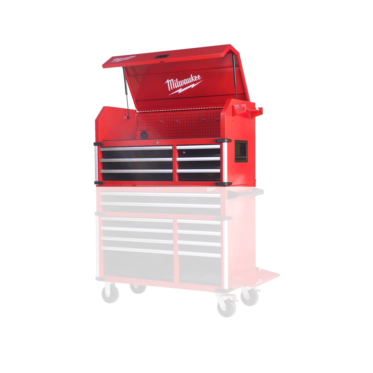 Steel storage cabinet attachment with 6 drawers | GGM Tools