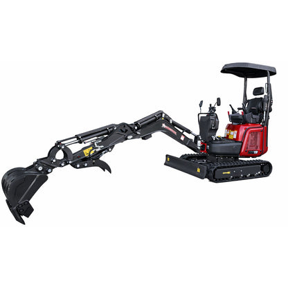 Rhinoceros XN13 Pro Diesel 1.3 t Minibagger - 14 PS, 3 Zylinder mit Kubota D722 Dieselmotor und Lastdruck-Meldesystem