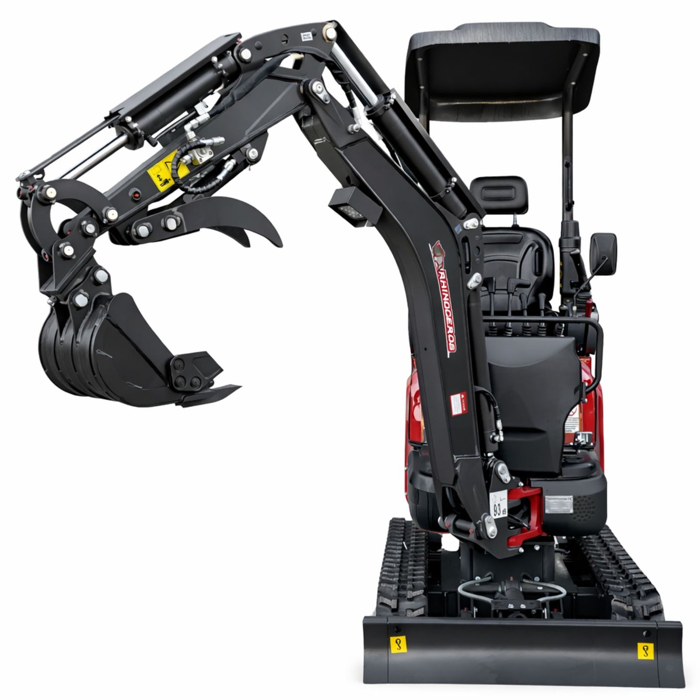 Rhinoceros XN13 Pro Diesel 1.3 t Minibagger - 14 PS, 3 Zylinder mit Kubota D722 Dieselmotor und Lastdruck-Meldesystem