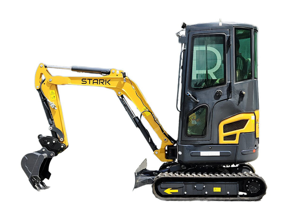 Mini excavator STARK 18-C - Diesel 14 HP Kubota engine
