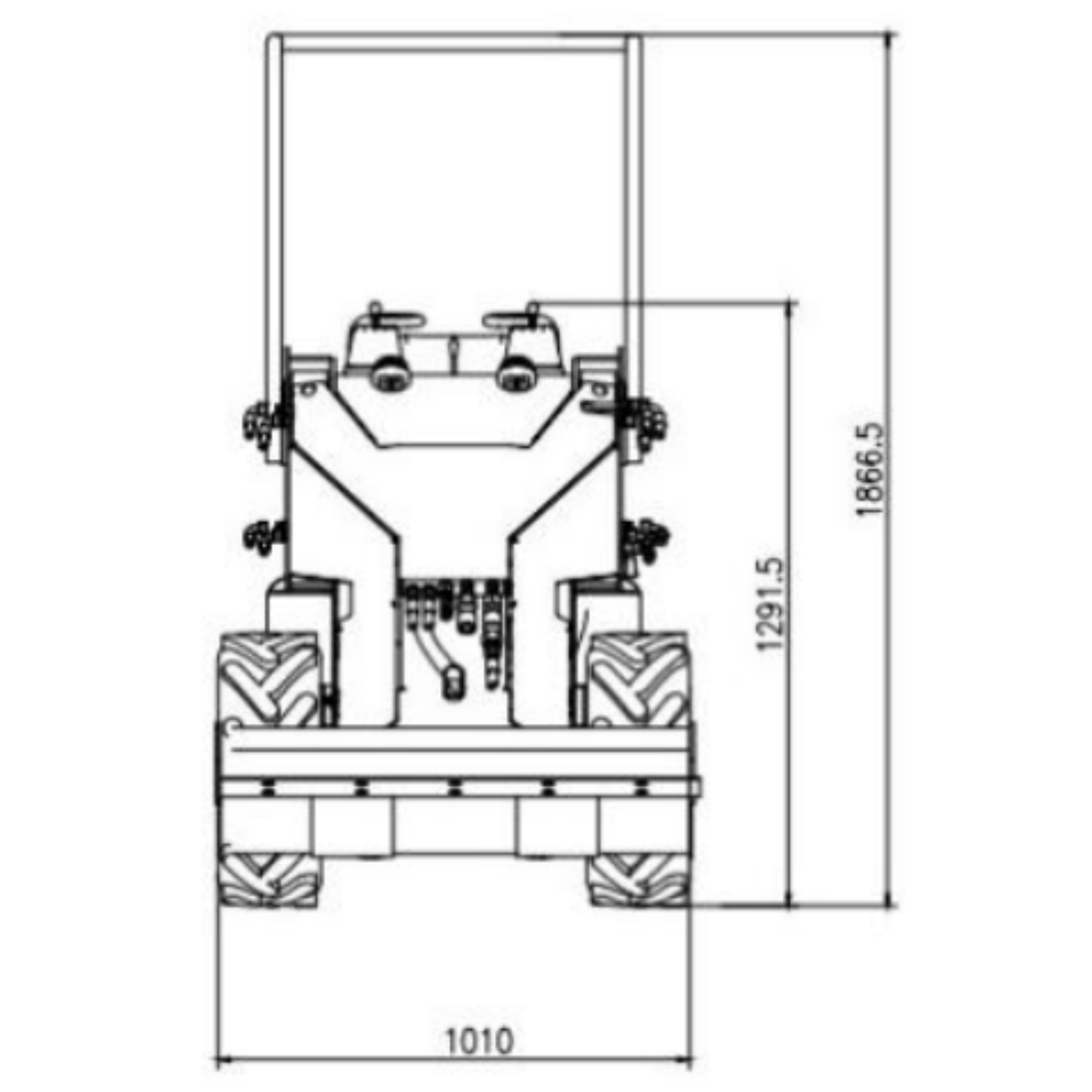 Skid steer loader hydraulic 12 hp air cooled - diesel yard l | GGM Tools