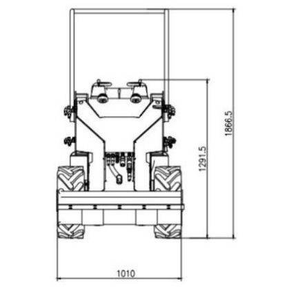 Skid steer loader hydraulic 12 hp air cooled - diesel yard l | GGM Tools