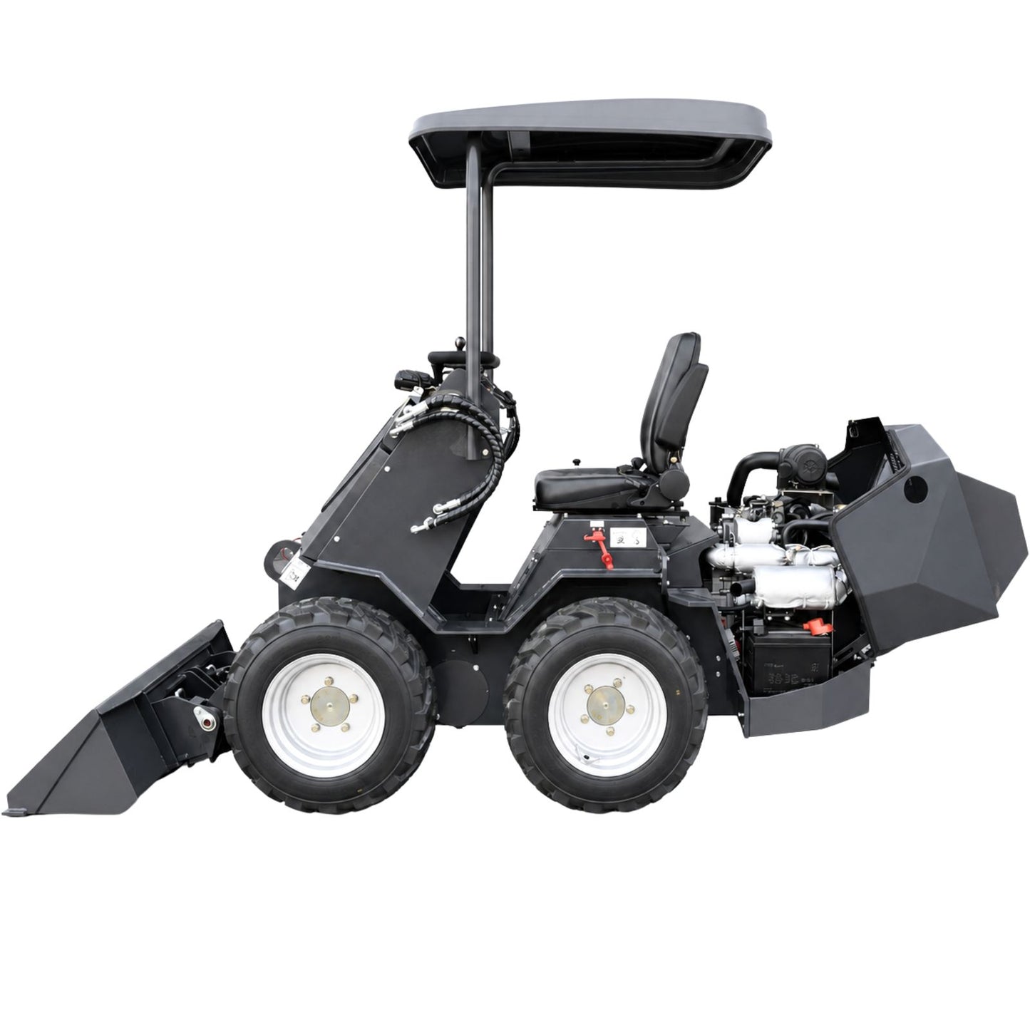 Kompaktlader L480S hydraulisch 19 PS wassergekühlt - Diesel 2 Zylinder Hoflader inkl. Schaufel AGROX