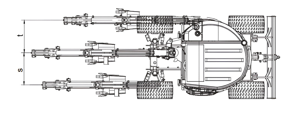 Wheel excavator 4100 kg - XN35LPRO Rhinoceros 3 cylinder Kub | GGM Tools