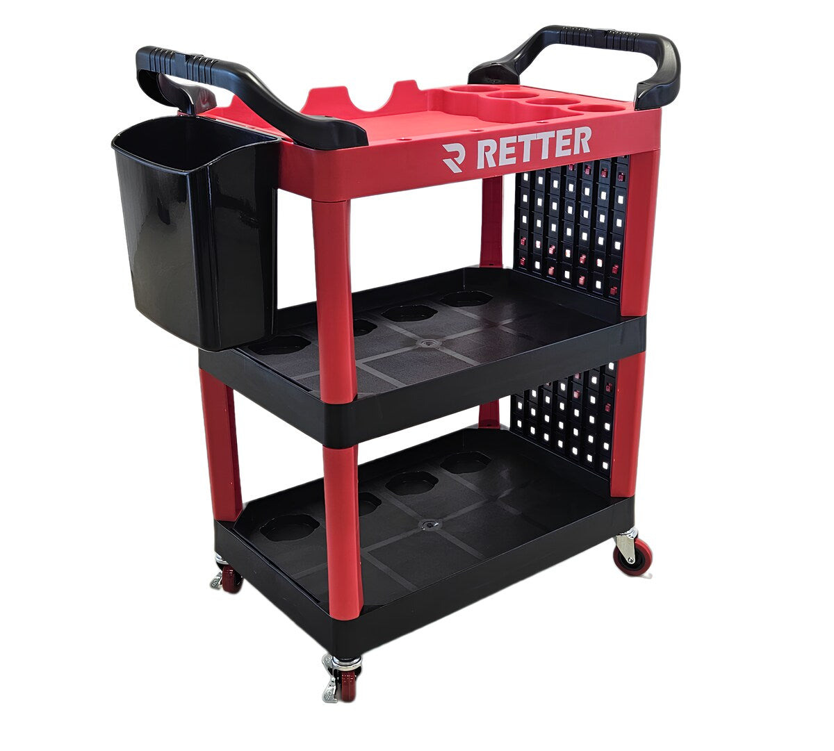 Multipurpose Mobile Tool Cart with Organizer - 3 Shelves wit | GGM Tools