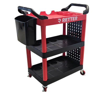 Multipurpose Mobile Tool Cart with Organizer - 3 Shelves wit | GGM Tools