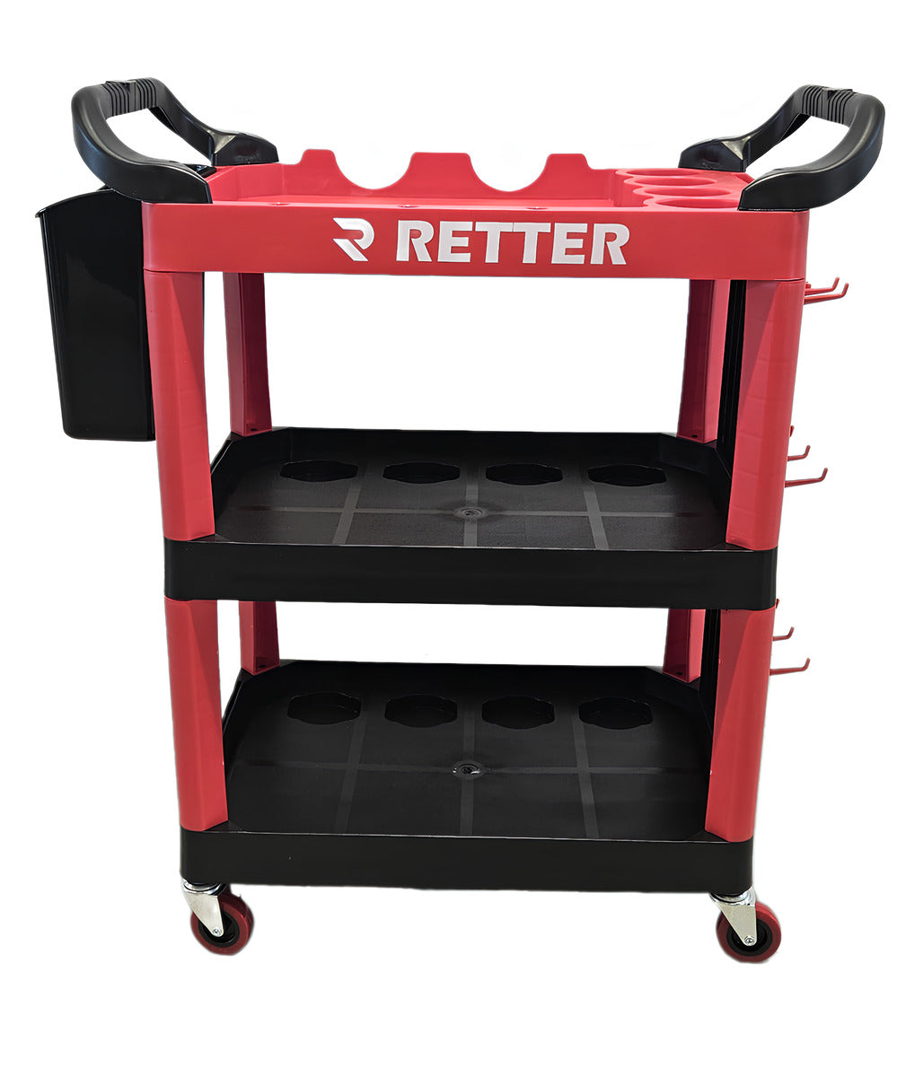 Multipurpose Mobile Tool Cart with Organizer - 3 Shelves wit | GGM Tools