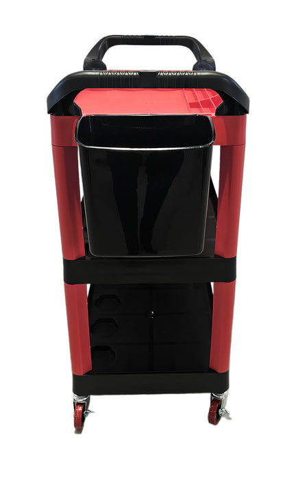 Multipurpose Mobile Tool Cart with Organizer - 3 Shelves wit | GGM Tools