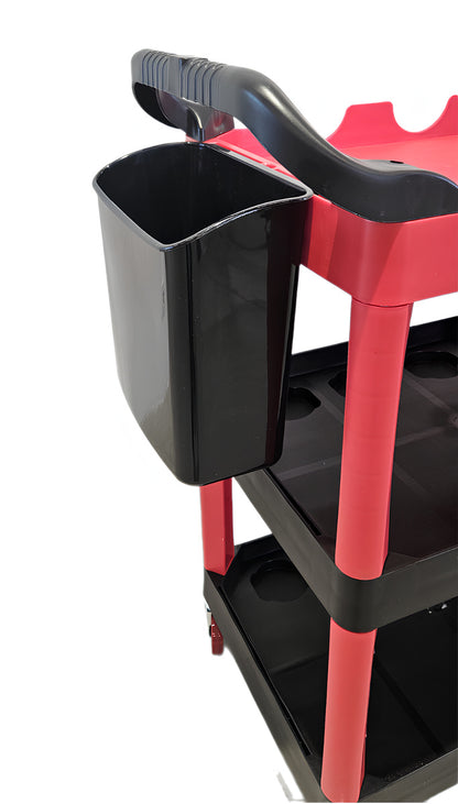 Multipurpose Mobile Tool Cart with Organizer - 3 Shelves wit | GGM Tools