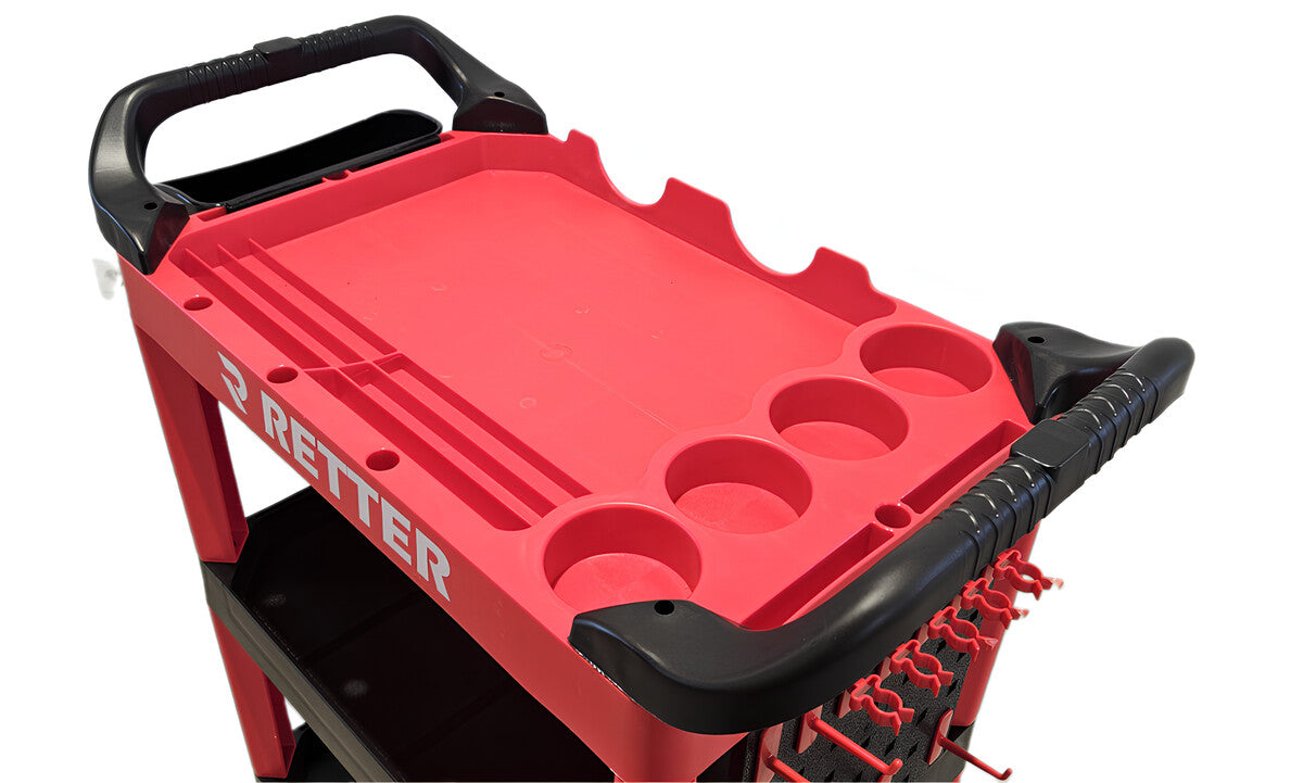 Multipurpose Mobile Tool Cart with Organizer - 3 Shelves wit | GGM Tools