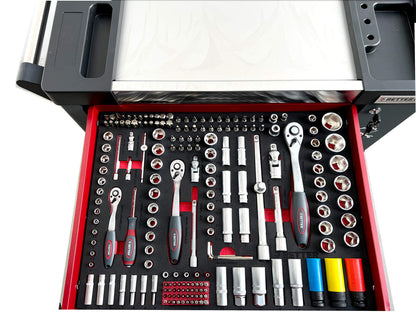 RETTER R6 tool trolley Red Edition 304 pieces. | GGM Tools
