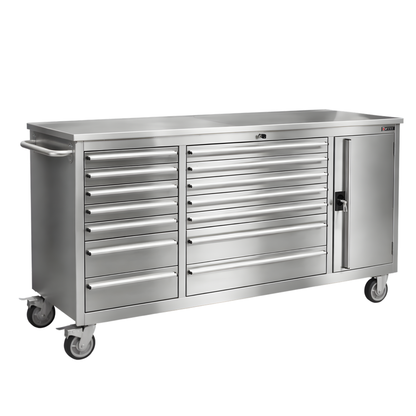 RETTER stainless steel RS6 workshop trolley XXL 194 cm - mob | GGM Tools