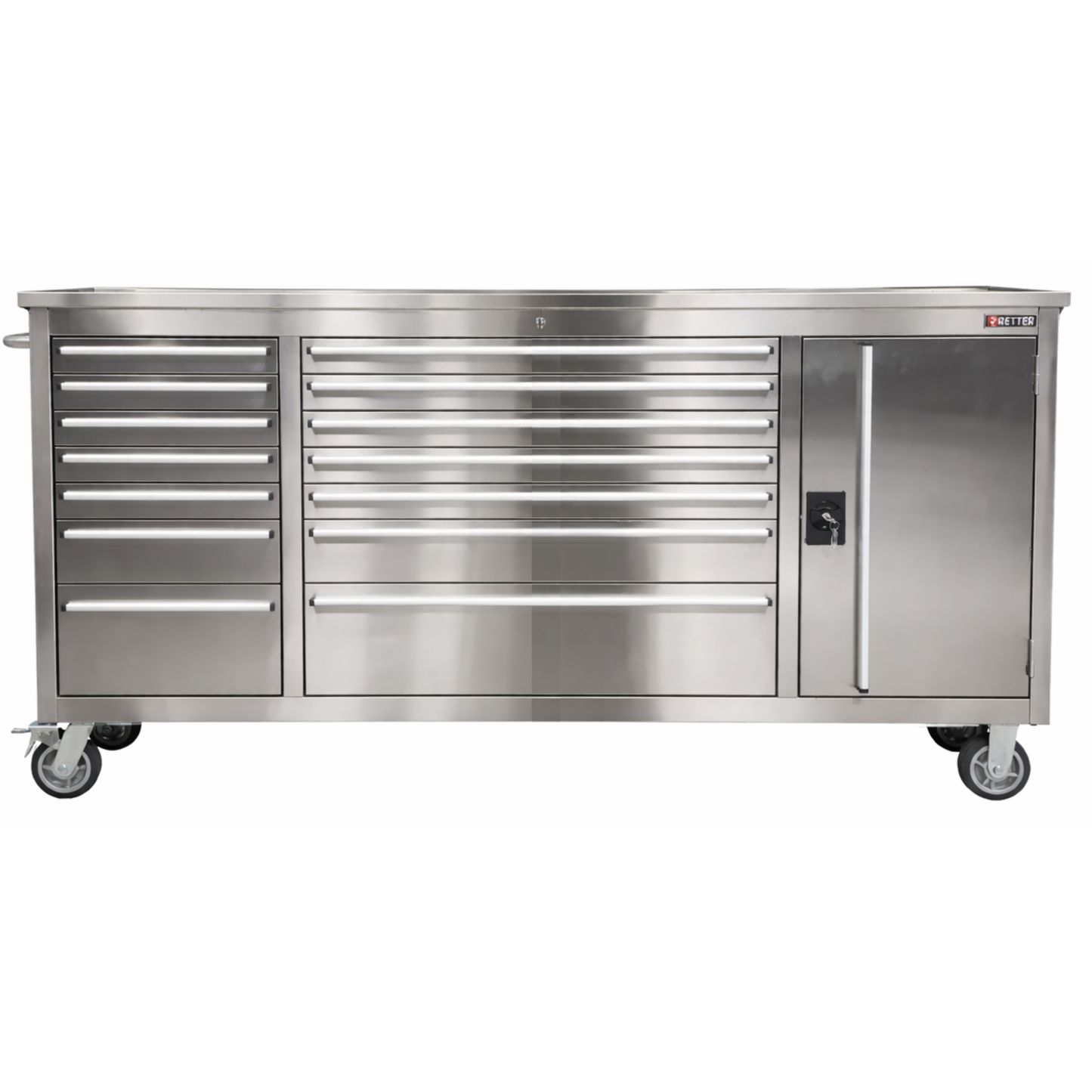 RETTER stainless steel RS6 workshop trolley XXL 194 cm - mob | GGM Tools