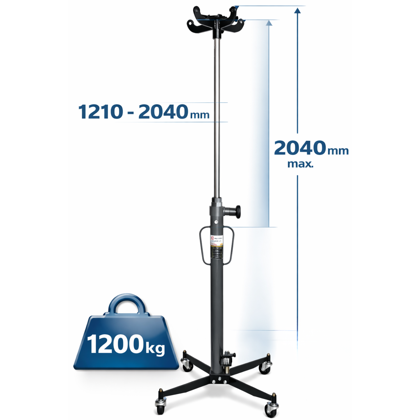 Gearbox jack 1200 kg engine jack - hydraulic engine stand ge | GGM Tools