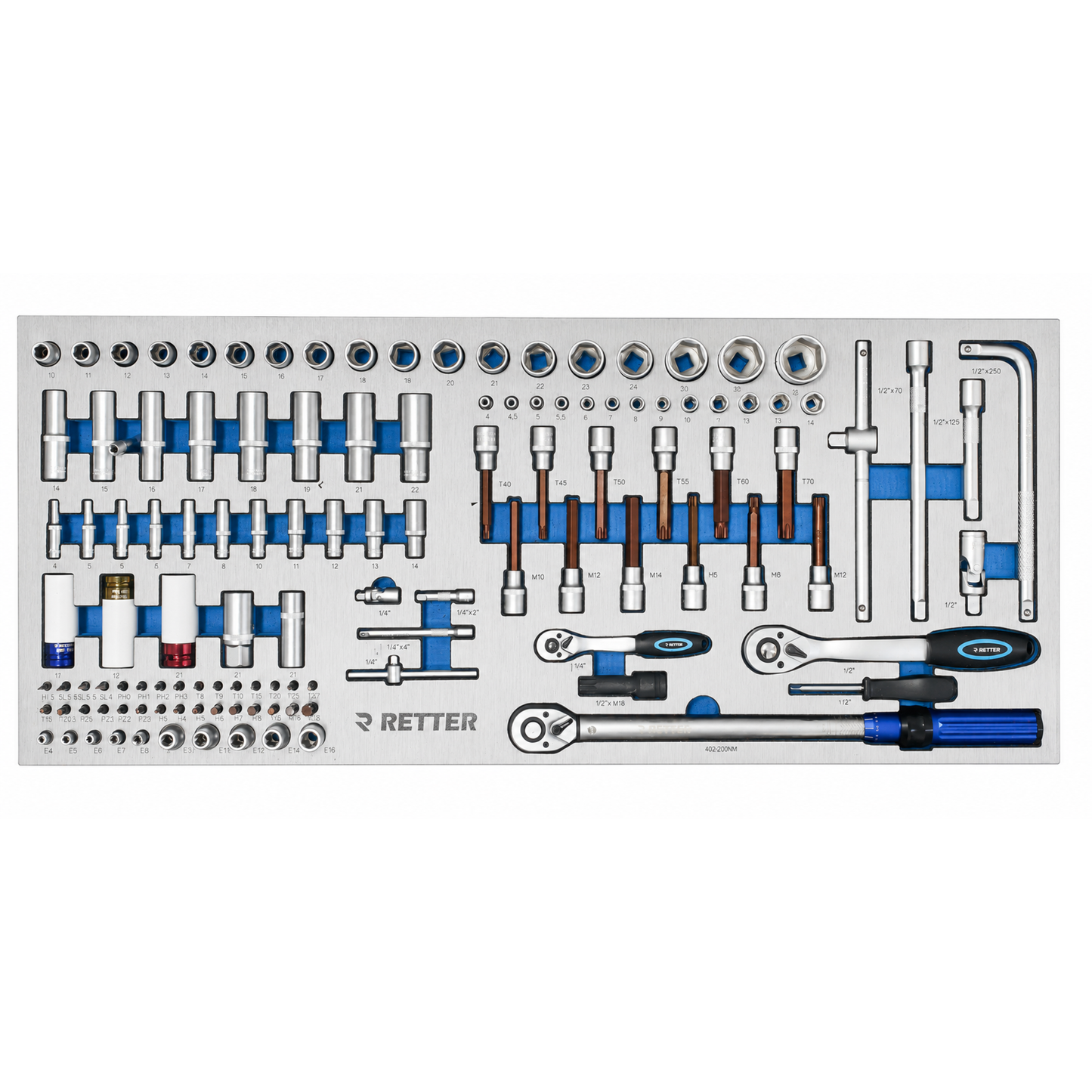 RETTER R22S tool trolley incl. 303 pieces. CR-V tool set and | GGM Tools