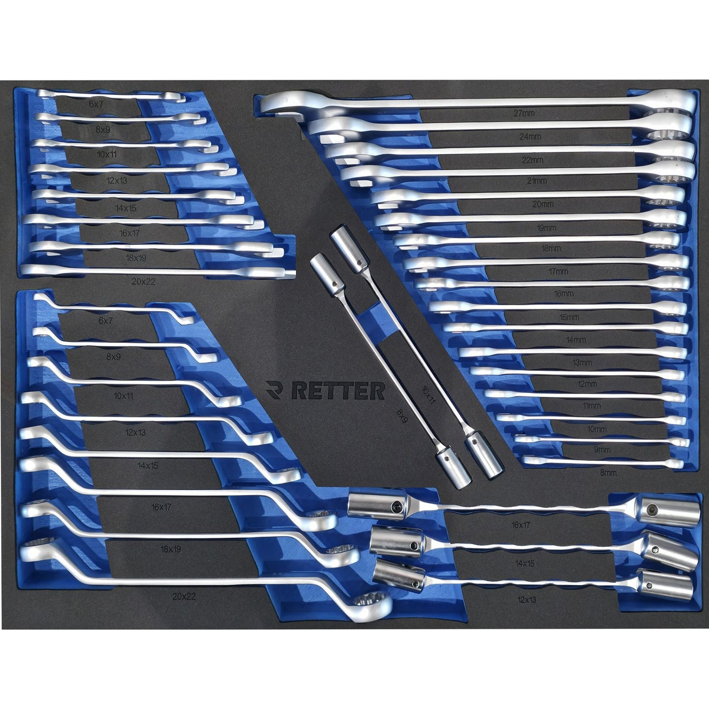 RETTER RS7 workshop trolley 402 pieces - 7 drawer tool troll | GGM Tools