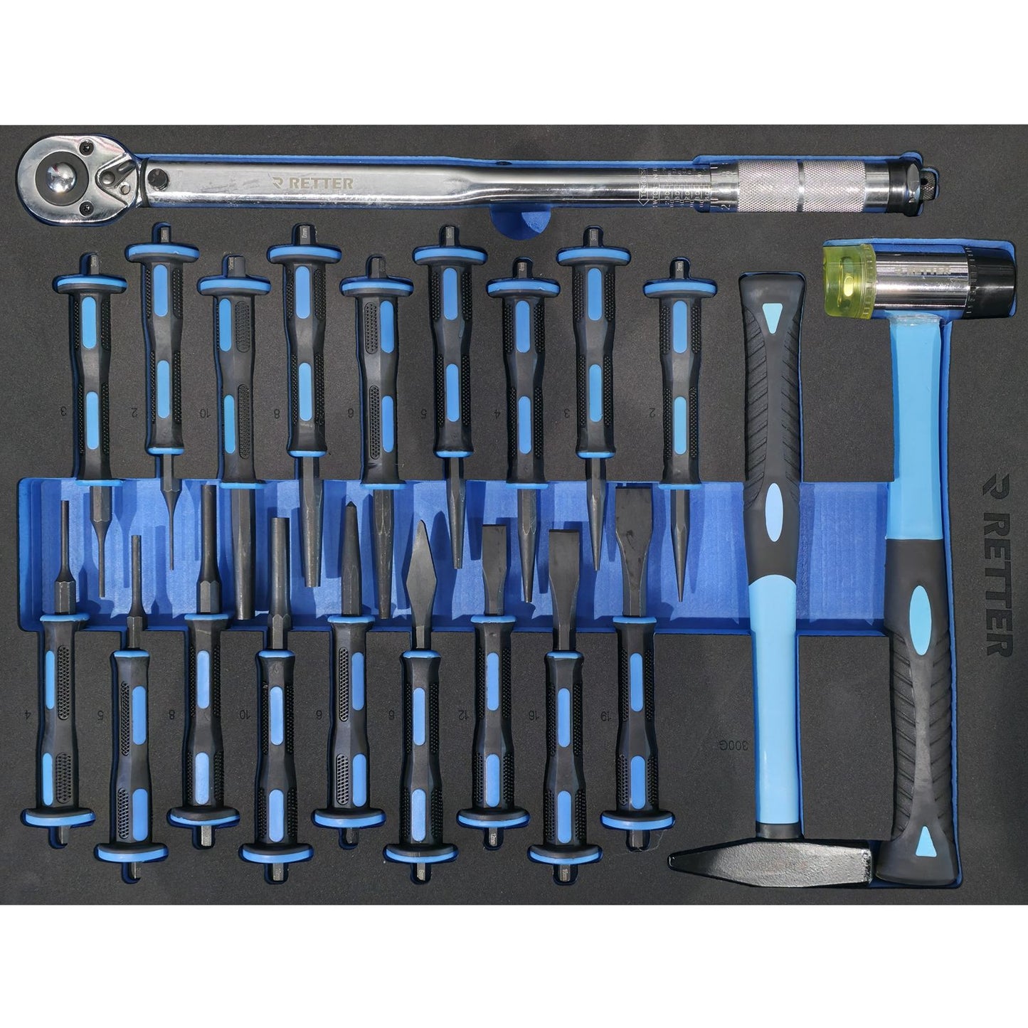 RETTER RS7 workshop trolley 402 pieces - 7 drawer tool troll | GGM Tools