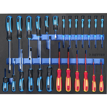 RETTER RS7 workshop trolley 402 pieces - 7 drawer tool troll | GGM Tools