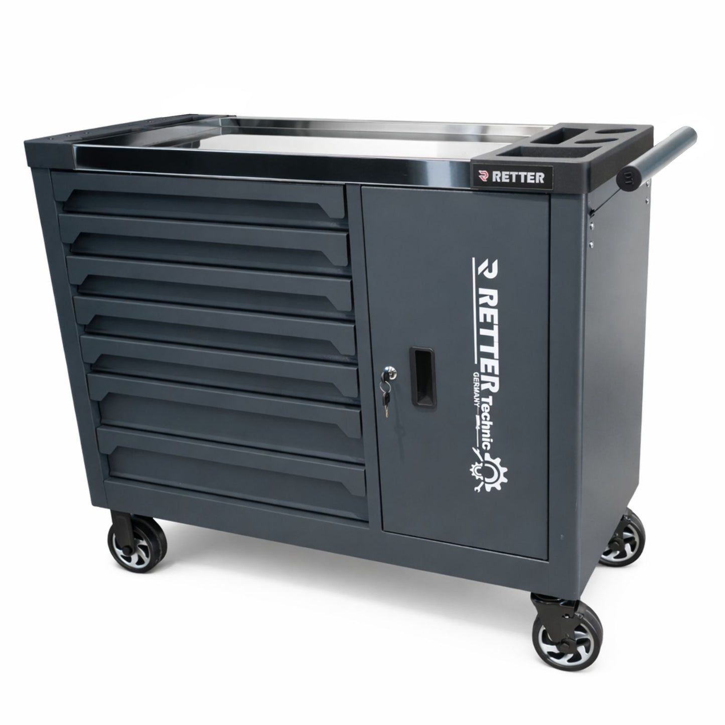 RETTER RS7 workshop trolley 402 pieces - 7 drawer tool troll | GGM Tools