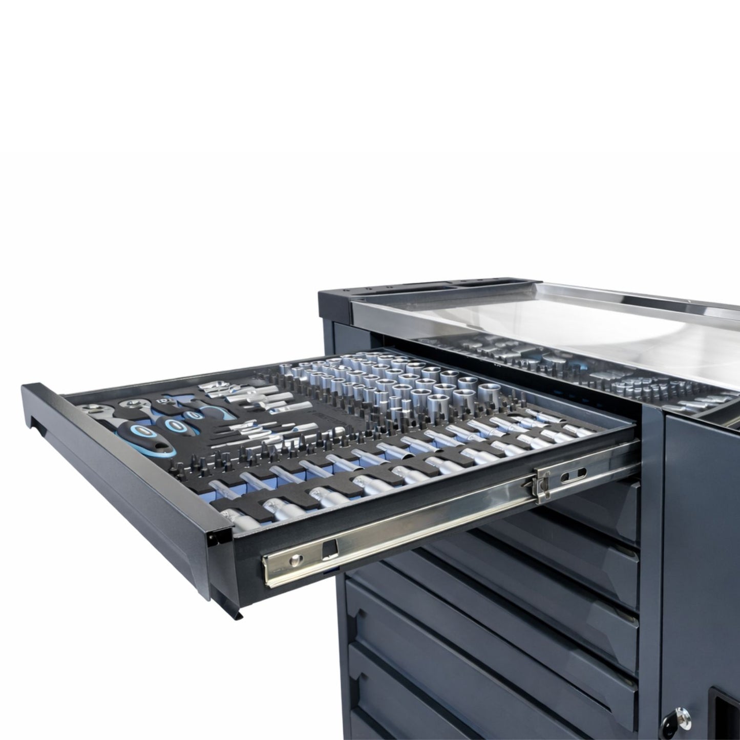 RETTER RS7 workshop trolley 402 pieces - 7 drawer tool troll | GGM Tools