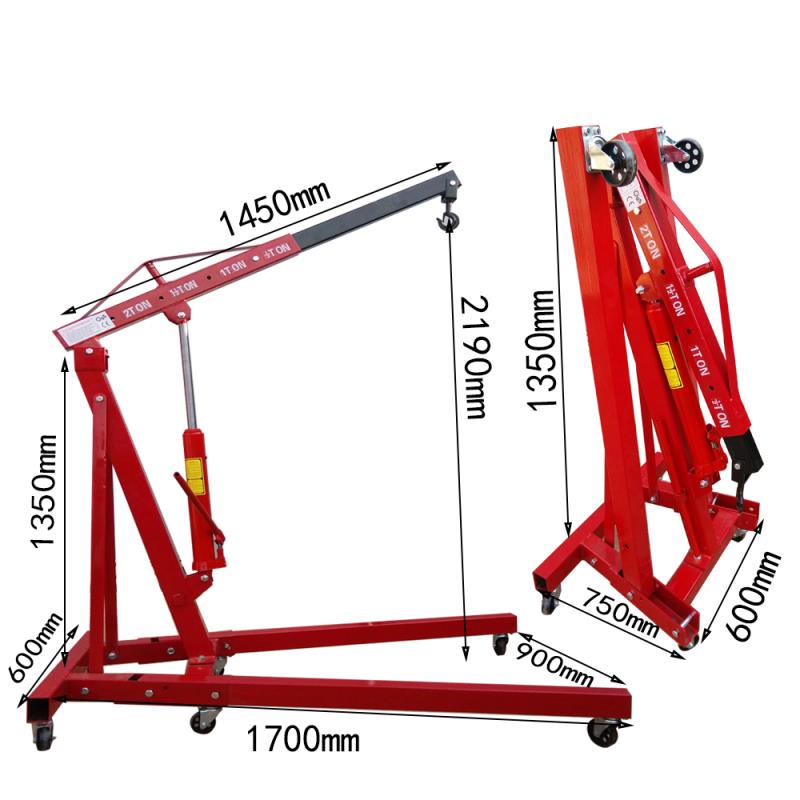 RETTER RT9009 workshop crane 2000 kg - folding motor crane f | GGM Tools