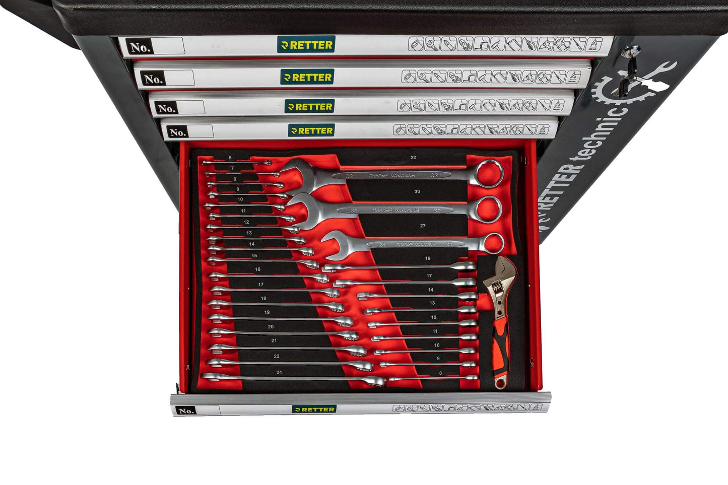 R4 tool trolley including 408-piece tool assortment | GGM To | GGM Tools