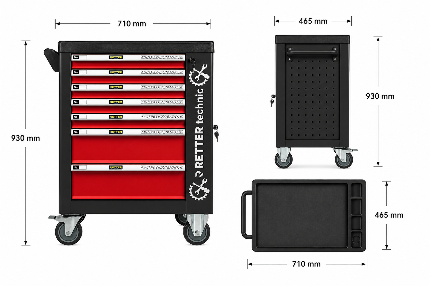 R4 tool trolley including 408-piece tool assortment | GGM To | GGM Tools