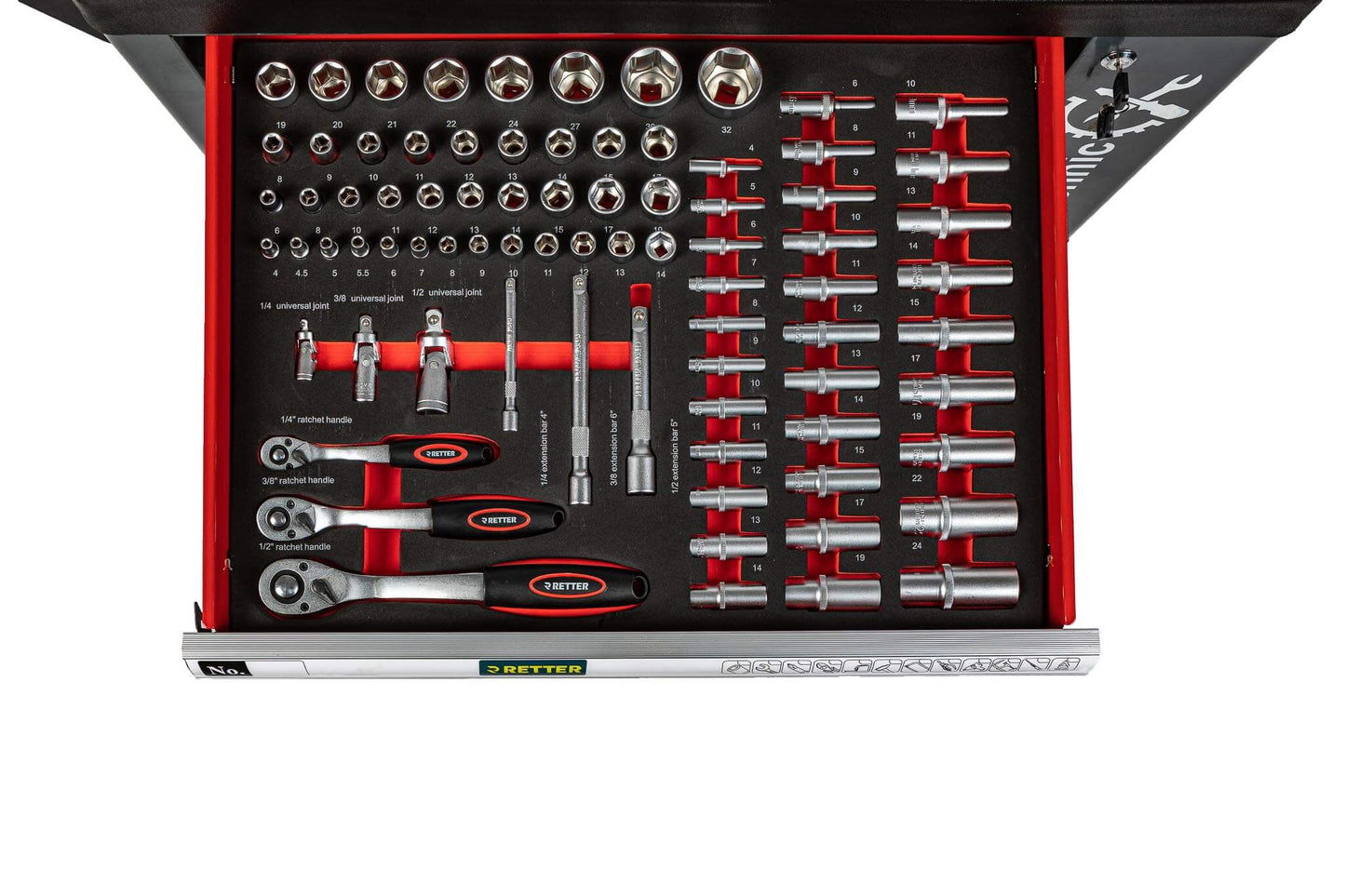 R4 tool trolley including 408-piece tool assortment | GGM To | GGM Tools