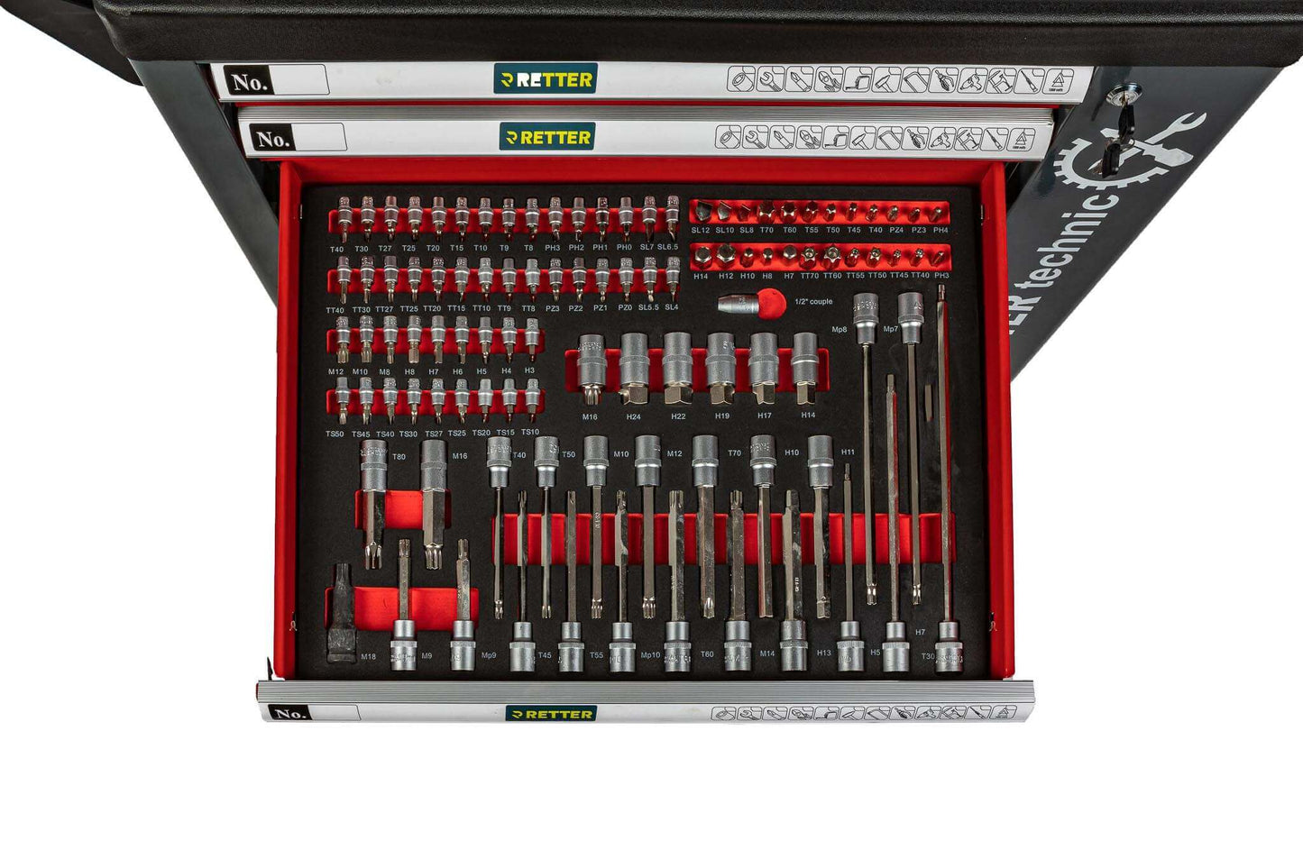 R4 tool trolley including 408-piece tool assortment | GGM To | GGM Tools