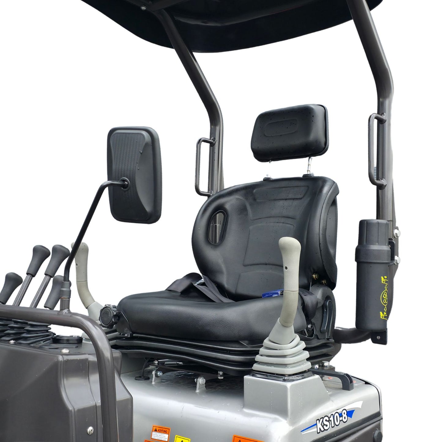 NEU Rhinoceros KS10-8 Diesel Mini-Bagger - 10 PS, 1 Zylinder Motor inkl. Schaufelpaket - 200 mm, 380 mm, Schnellwechsler, Hydraulischen Daumen Greifer