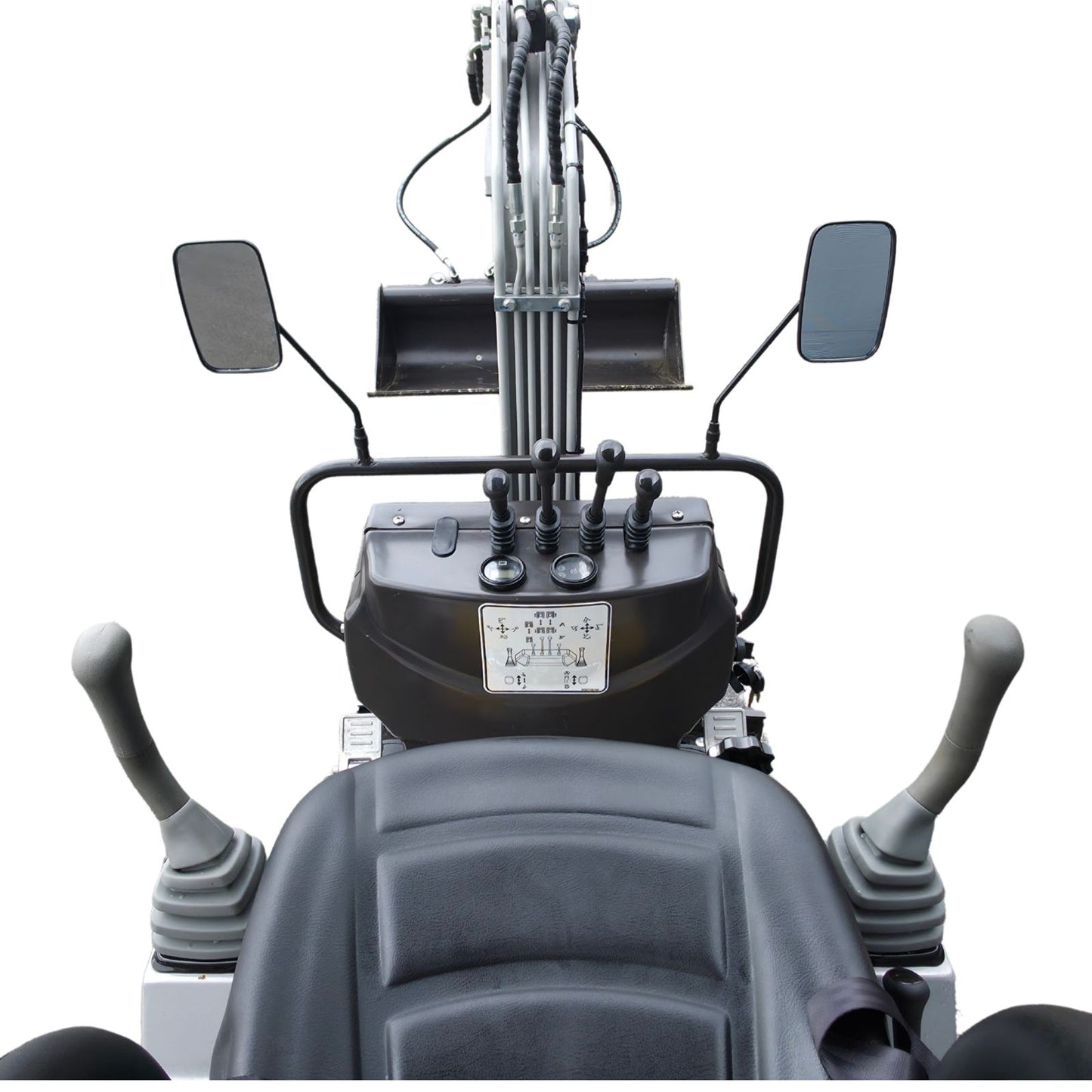 NEU Rhinoceros KS10-8 Diesel Mini-Bagger - 10 PS, 1 Zylinder Motor inkl. Schaufelpaket - 200 mm, 380 mm, Schnellwechsler, Hydraulischen Daumen Greifer