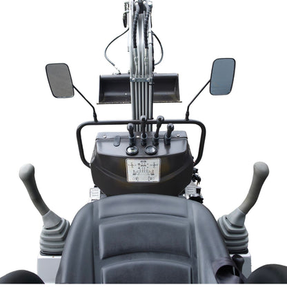 NEU Rhinoceros KS10-8 Diesel Mini-Bagger - 10 PS, 1 Zylinder Motor inkl. Schaufelpaket - 200 mm, 380 mm, Schnellwechsler, Hydraulischen Daumen Greifer