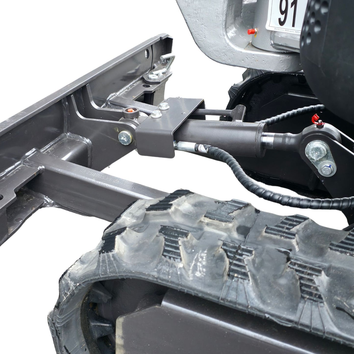 NEU Rhinoceros KS10-8 Diesel Mini-Bagger - 10 PS, 1 Zylinder Motor inkl. Schaufelpaket - 200 mm, 380 mm, Schnellwechsler, Hydraulischen Daumen Greifer