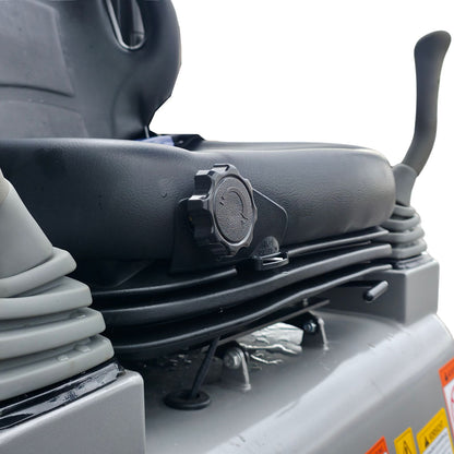 NEU Rhinoceros KS10-8 Diesel Mini-Bagger - 10 PS, 1 Zylinder Motor inkl. Schaufelpaket - 200 mm, 380 mm, Schnellwechsler, Hydraulischen Daumen Greifer
